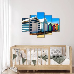 Tablou - Plaja Brighton, Melbourne, Australia (150x105 cm)