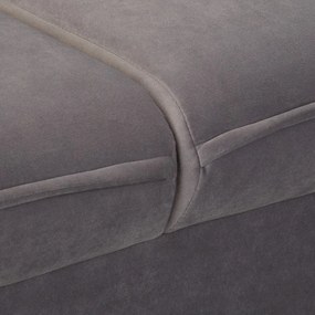 Canapea gri cu tapițerie din catifea 138 cm Juli – Ropez