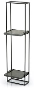 Etajera din marmura si fier Shelly 20x75 cm