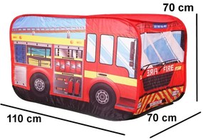 Cort în designul autocamionului de pompieri