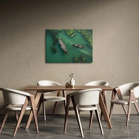 Tablou - Pescarii de pe râu (70x50 cm)