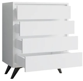 Comodă SUVERA 86x70 cm alb