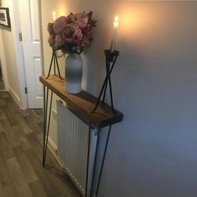 Masuta hol intrare, suport calorifer, seria A-620,lemn, Homs, 115 x 19 x 85cm,30171