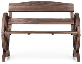 Ammergau scaunde grădină , roți de lemn, 108x65x86cm pin flambat