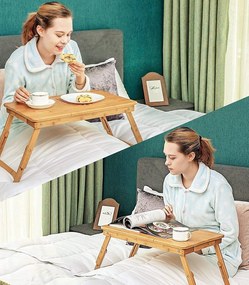 Masuta laptop Reglabil Bambus