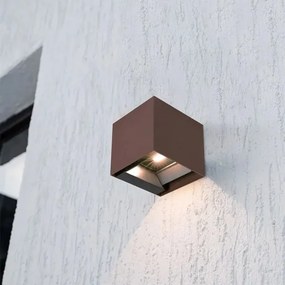 LED Sol aplică de perete cu senzor LED/9W/3,7V 3000/4000/5000K IP65 2600 mAh maro