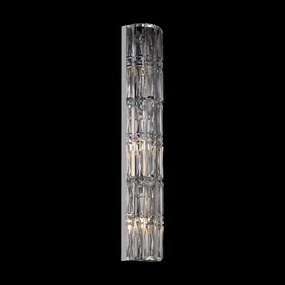 Aplica de perete design neoclasic Facet crom, 75cm