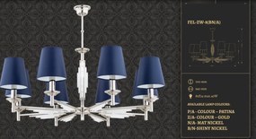 Candelabru 8 brate realizat manual Fellino