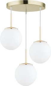 Brilagi - Lustră suspendată pe cablu MILO 3xE27/60W/230V, auriu