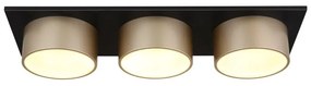 Plafoniera LED negru sampanie RAYMOND 3L