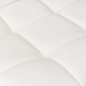 Scaune de bar albe cu înălțime ajustabilă 2 buc. din imitație de piele (înălțime șezut 93 cm) – Casa Selección