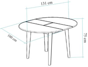 Masă de luat masa Vina Atlantic Pine