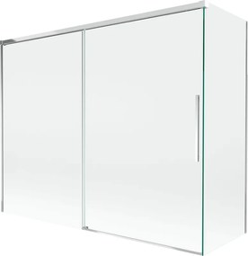 Mexen Rox paravan de duș cu 2 uși glisante 190 + 80 x 150 cm, transparent, cromat - 8C9-190-080-01-00