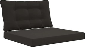 vidaXL Perna pentru canapea de exterior 2 pcs Negru Poliester
