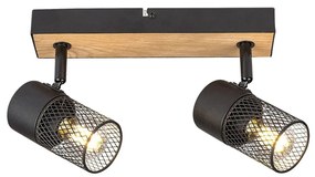 Aplica de perete / tavan design industrial Metta negru