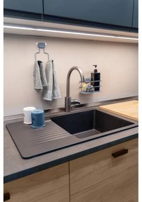 Raft pentru baie albastru deschis autoadeziv din metal Grena – Compactor