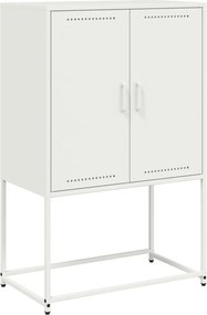 vidaXL Dulap înalt, alb, 68,5x38,5x107 cm, oțel