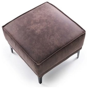 Taburet maro cu tapițerie din imitație de piele Copenhagen – Scandic