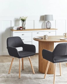 Set 2 buc. scaune pentru sufragerie Chico (negru). 1009920