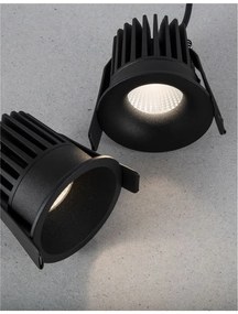Spot LED incastrabil tavan fals / plafon IP42 PETIT negru