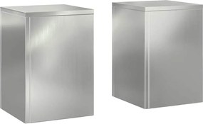 vidaXL Suport pentru plante 2 pcs Argintiu 24 x 24 x 35 cm