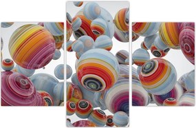 Tablou cu bile pictate (90x60 cm)