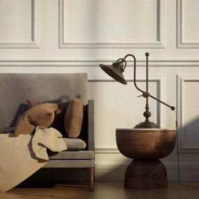 Lampa de masa stil industrial din alama personalizabila Alice