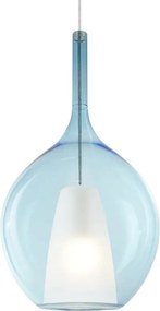 Lustra, Pendul din sticla KALIQUE-2 SP1 D28 AZZURRO