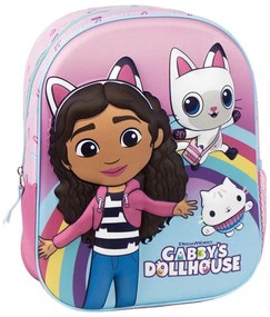 Gabby&#039;s Dollhouse Rainbow Rucsac 3D, geantă 31 cm