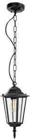 Lustră de exterior pe lanț 1xE27/60W/230V neagră