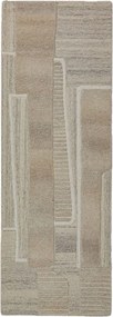 Covor tip traversă grej țesut manual din lână 80x300 cm Lira – Flair Rugs