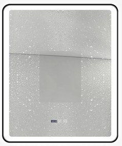 Oglinda Baie Cu Led, 75x90 Cm, Functie Dezaburire, Ceas Si Termometru, Elit's Esn37