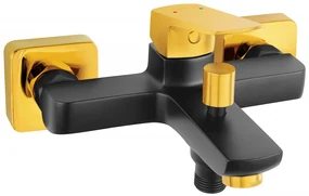 VITTO VERDELINE GOLD/BLACK - Baterie perete cada-dus BVI1VLBLG