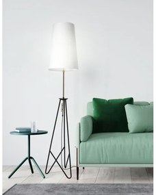 Lampadar TAFLO 1xE27/60W/230V alb/negru/auriu