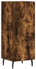 828561 vidaXL Servantă, stejar fumuriu, 34,5x34x90 cm, lemn compozit