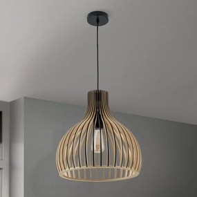Lustra/Pendul modern din lemn stil scandinav ERIK D-35cm