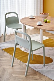 Set masa extensibila Ringo stejar artizan/alb L102-142 cm + 2 scaune K490 alb + 2 scaune K490 menta