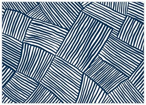 Tablou pe sticlă - linie 3D (70x50 cm)