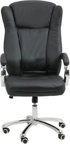 Scaun de birou directorial din piele eco OFF 314 negru