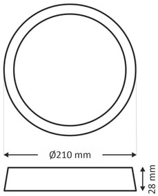 LED Plafonieră LED/18W/230V 4200K