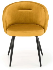 Scaun K430 velvet mustariu