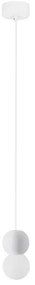 Pendul design decorativ ZERO alb/opal