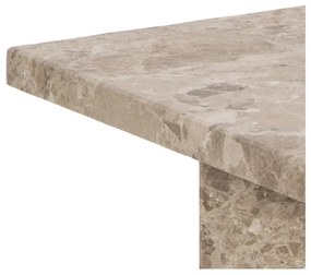 Măsuță de cafea bej din marmură 90x90 cm Vega – Actona