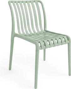 Set de gradina TREGO ISLAND - 4 scaune si masa rotunda ø 90 cm, verde