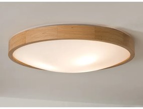 Plafonieră OAK SLIM 3×E27/60W/230V stejar ø 47 cm