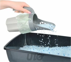 Lopățică gri deschis 16x11 cm – Love Story