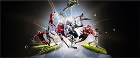 Tablou - Sportivii (120x50 cm)