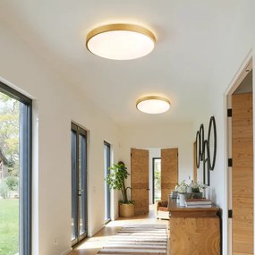 Brilagi - Lampă LED dimabilă GLASS POOL DOUBLE LED/48W/230V 40 cm aurie + telecomandă