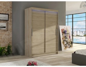 Dulap de haine Avela I (sonoma) (iluminat LED rgb color). Promo -16%. 1054078