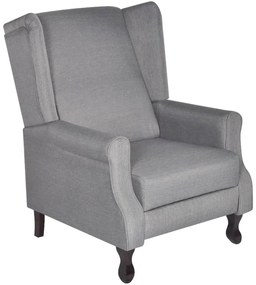 vidaXL Fotoliu, gri, material textil